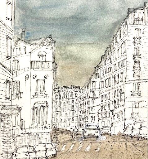 単色スケッチをAIが着彩したら……